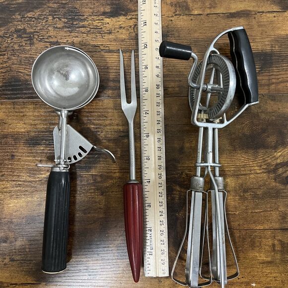 Vtg Set Of 3 Solid Serving Kitchenware Stainless USA Syscoware Androck READ - Picture 4 of 5